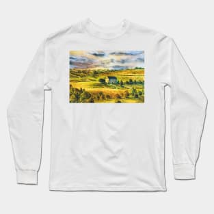 House on the hill, illustration Long Sleeve T-Shirt